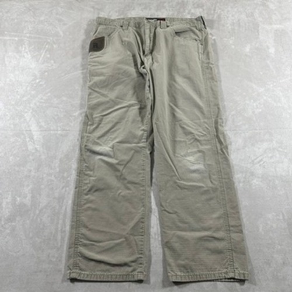 Wrangler Riggs Workwear Pants Mens Ripstop Carpenter Utility Cargo 36x30 Khaki